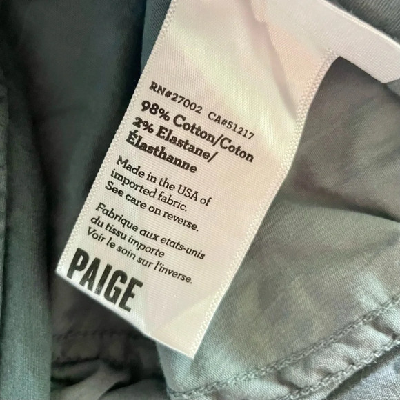 Paige Normandie Mens Slim Straight Leg Denim Jeans 28X30 Gray 28 - Picture 12 of 13